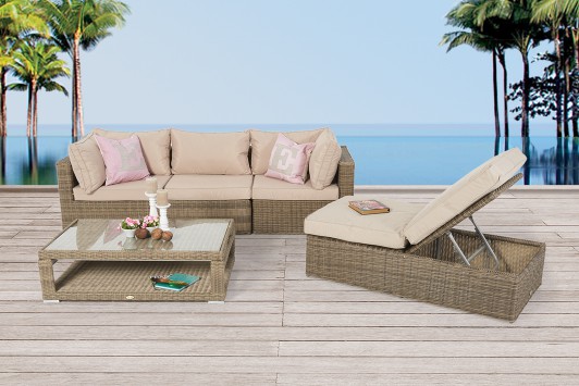 Joris Rattan Lounge natural